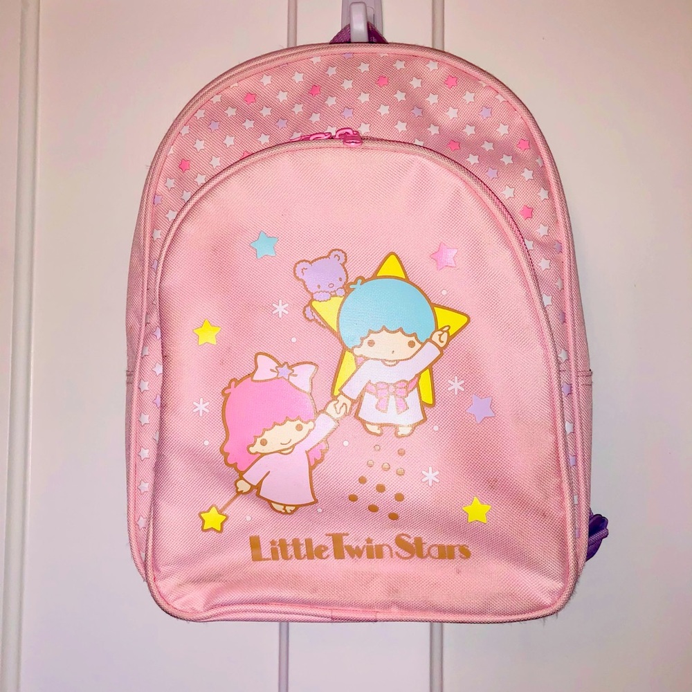 Little Twin Stars Pink Backpack